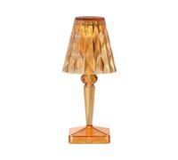 Kartell Battery, Lampe de table à batterie, H 30 cm, Orange pastel
