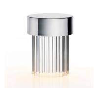 FLOS Lampe extérieure Last Order sans fil rechargeable IP55 acier inoxydable Transparent