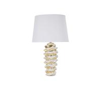 Lampe de table - BELIDECO - Modèle céramique - Porcelaine/Grès - 33 x 53 cm - Douille E27