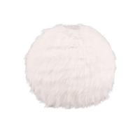 Lampe de table boule peluche blanche 30cm E14 Furry RL