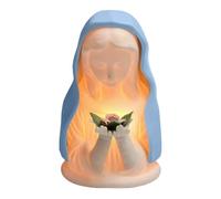 Lampe de table catholique, largement utilisée, 8,5 x 13,5 x 8,5 cm, décoration spirituelle portable, petite lampe de table catholique, accrocheur, pour maison, table de chevet, chambre d'enfant