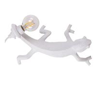 Lampe de table CHAMELEON GOING DOWN 21 cm, blanc, prise USB, Seletti