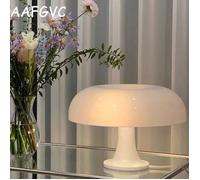 Lampe de table champignon Lampe de table en polycarbonate Blanc 4 sources lumineuses LED gratuites