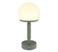 Lampe de table champignon vert Lampe de table Touchdimmer Batterie Lampe d'appoint champignon, USB-C, LED 1W 60Lm blanc chaud, DxH 14x29,5 cm