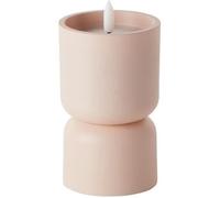 Lampe de table d'extérieur - BRILLIANT - LOVERE - Forme bougie - Plastique - 3 W - Beige et brun clair