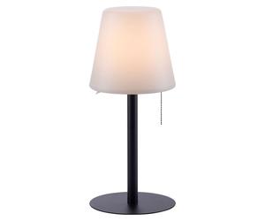 Lampe de table d'extérieur Lampe enfichable blanche LED Lampe de table à intensité variable Batterie Lampe de jardin moderne Lampe de chemin, noir, LED 2W 100lm 3000K blanc chaud, DxH 16,5x76 cm