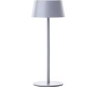 Lampe de Table d'Extérieur LED Solaire, 5W, 300 Lumen, Métal et Plastique, Gris Dépoli, 3000 Kelvin