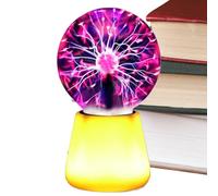 Lampe De Table | Éclairage Tactile Alimenté Par USB Pour Décoration De Fête,Lampe à Sphère Plasma LED 7 Couleurs avec Éclairage Interactif Tactile | Pour Ambiance Chambre À Coucher Salon Cuisine Burea