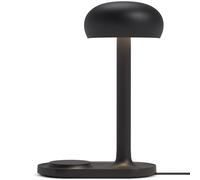 Lampe de table EMENDO 29 cm, avec chargeur sans fil Qi, noir, Eva Solo