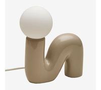 Lampe De Table En Céramique Avec Boule En Verre Vireto Beige Crème A Beige