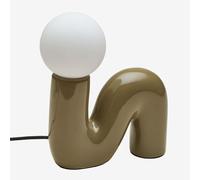 Lampe De Table En Céramique Avec Boule En Verre Vireto Vert Militaire Clair A Vert