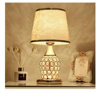 Lampe de table en cristal de style européen, lampe de chevet décorative créative, chambre à coucher moderne simple, mode romantique
