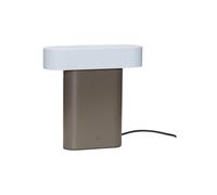 Lampe de table en métal marron, d'intérieur, lampe de bureau - Hübsch, Sleek - 25x8x25 cm