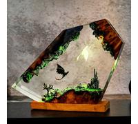 Lampe de Table en résine avec organisme de Dragon, lampe de décoration artistique créative, thème de figurine de dessin animé, veilleuse 7 couleurs, Charge USB RGB