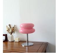 Lampe de Table en verre Macaron,variateur trichromatique,lampes d'ambiance pour salon,Protection des yeux,veilleuse Pink A USB