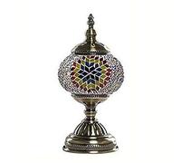 Lampe de Table en Verre mosaïque Turque Faite à la Main, Style Tiffany, luminaire de Bureau marocain rétro pour Chambre à Coucher, Salon, café, lumières décoratives, Cadeau, A
