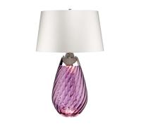 Lampe De Table En Verre Rose H 46 Cm, Lampe De Bureau/Réservoir De Nuit