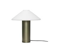 Lampe de table en verre vert foncé, E27 - Hübsch, Orbit - 35x35x40 cm