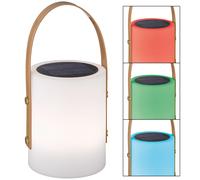 Lampe de table extérieur batterie lampe de table de jardin extérieur USB rechargeable lumière solaire décoration jardin, télécommande dimmable changement couleur portable, 1x LED 0.5W, DxH 16x34 cm