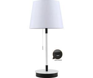 Lampe De Table Fbright Usb éclairage E27 Et Recharge Usb Intégrée - Fbright