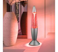 Lampe à lave lampe de table à paillettes changement de couleur lumière décorative paillettes chambre d'enfant, gris argenté, 6x LED 0,06W, PxH 10x35,5 cm