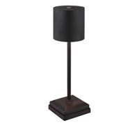 Lampe de table lampe d'appoint lampe de chambre LED variateur tactile batterie noir opale