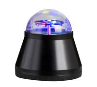 Lampe de table lampe d'appoint lampe de table lampe de chevet Halloween lampe pour enfant, plastique noir, changement de couleur RVB rotatif, H 10,5 cm