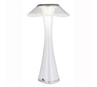 Lampe de table lampe de chevet lampe de table lampe de salon lampe de chambre, plastique acrylique chromé, variateur tactile batterie CCT, LED 2,5W 100Lm 2700K 4500K 6500K, H 27,4 cm