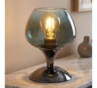 Lampe De Table Lampe De Chevet Rétro En Verre Lampe De Chambre LED 20,5cm