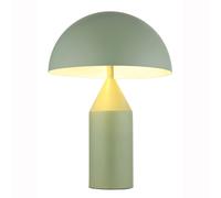 Lampe de table Lampe de lecture 2 flammes Lampe de chevet vert pâle Lampe de salon Lampe de table blanche, 2x E27 douilles, DxH 28 x 39 cm
