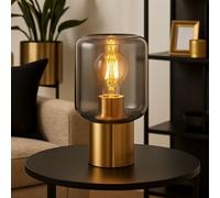 Lampe De Table Lampe De Salon Lampe De Lecture En Laiton Verre 1 Flamme H 24 Cm [EEK: Nicht bewertet]