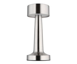 Lampe de table lampe de table lampe de chevet argent variateur tactile lampe à pile LED H 21 cm