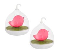 Lampe de Table Luminaire de Salon Rose LED Oiseau Batterie Lecture 2er Set