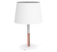 Lampe de table led ANNIKA - Aluminor - 6.5 W - blanc/bois