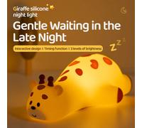 Lampe de Table Led en forme d'animal mignon, veilleuse pour enfants, Rechargeable, lumière d'ambiance blanche chaude pour chambre à coucher, bureau, cadeau d'anniversaire pour bébé rabbit