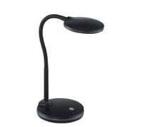 Lampe de table LED Lampe d'appoint Lampe de bureau à intensité variable Noir
