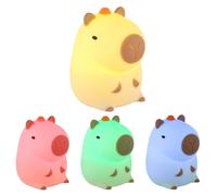 Lampe de table LED Lampe de chevet Lampe pour enfants Capybara Lampe de table Batterie RGB Touchdimmer Timer H 12,2 cm