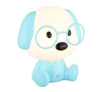 Lampe de table LED Lampe de chevet pour enfants Chien bleu Touchdimmer Lampe de table, 1W 32lm blanc chaud, LxH 18x20 cm