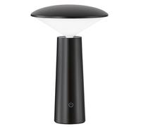 Lampe de table LED lampe d'extérieur de jardin lampe de table d'extérieur rechargeable à batterie, circuit CCT dimmable orientable IP44, 2W 200lm 3000K 4750K 6500K, DxH 14x21 cm