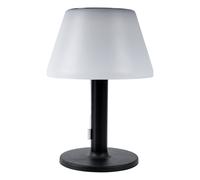 Lampe de table LED Lampe d'extérieur Lampe solaire 3 niveaux Lampe de terrasse Lampe de jardin, noir blanc, blanc chaud, DxH 20 x 28 cm