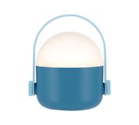 Lampe de table LED Ole bleu poignée clair 13.4x15x11 cm