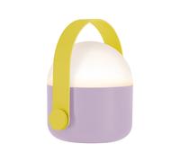 Lampe de table LED Ole violet poignée jaune 13.4x15x11 cm