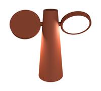 Fermob - Lampe extérieur sans fil rechargeable Rouge