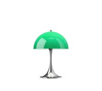 Lampe de table LED Panthella 250 Portable V3 avec batterie structure chromé HxØ 34,6x25cm