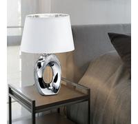 Lampe de chevet design argent-blanc Chambre à coucher Lampe de lecture en kit, ampoules LED incluses