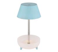 Lampe de table LED rechargeable Touchdimmer Lampe de table réglable en hauteur Lampe de chevet bleue Touch, USB, 1W 100Lm blanc chaud, DxH 11,8x22,5 cm