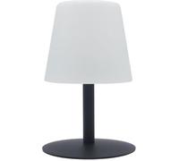 Lumisky Lampe de table sans fil Standy Mini Rock pied en acier gris LED blanc chaud dimmable H25 cm