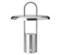 Lampe de table LED Stelton Pier, acier, alimentée par batterie, 25 cm