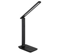 Lampe de table LED Touch lampe de table mobile variateur tactile lampe de bureau CCT noir, simili cuir, 5W 570Lm, LxPxH 28x11,5x50 cm