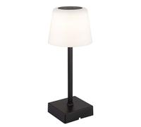 Lampe de table LED Touchdimmer Lampe de table accu noir Lampe d'appoint CCT, métal, 2W 100 lm blanc chaud/froid, DxH 8,5x25,5 cm